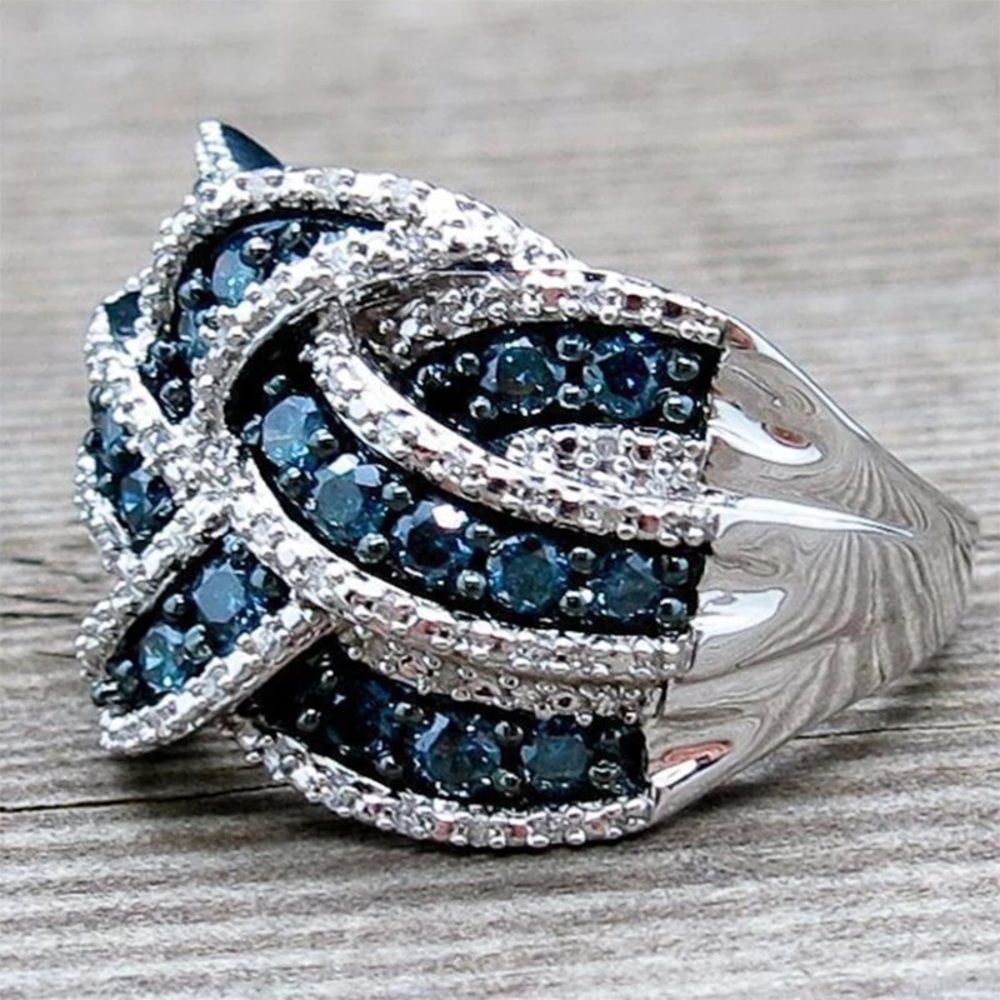Anna BRIDAL WEDDING ENGAGEDMENT RING - Picture 3 of 4